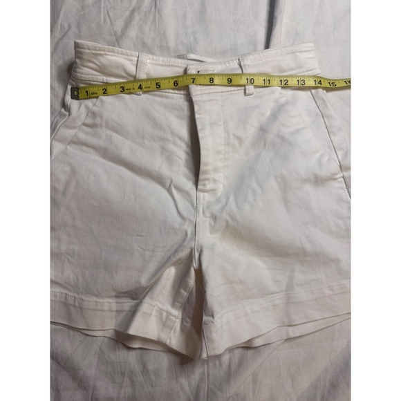 EVERLANE Women's White High Waisted Tailored Shorts Size 4 - Picture 6 of 8